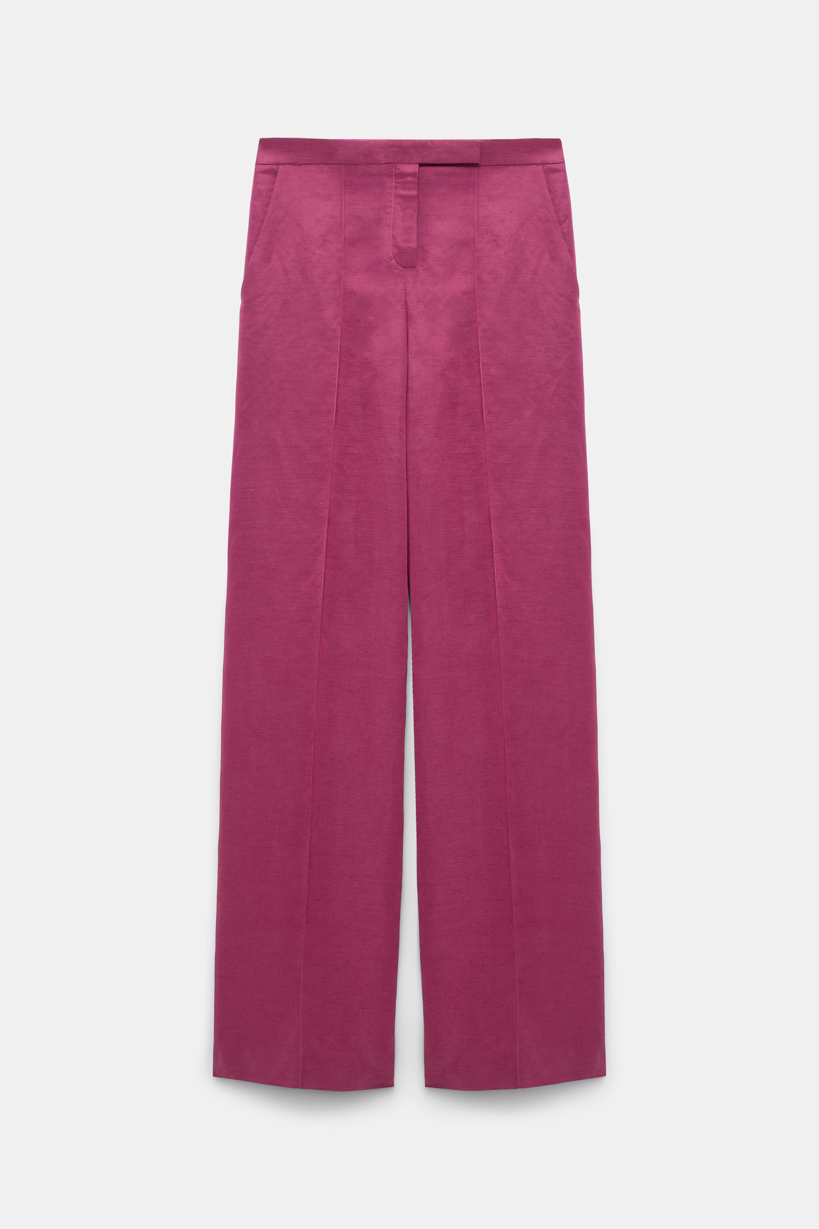 Dorothee Schumacher Hose mit weitem Bein und Biese berry