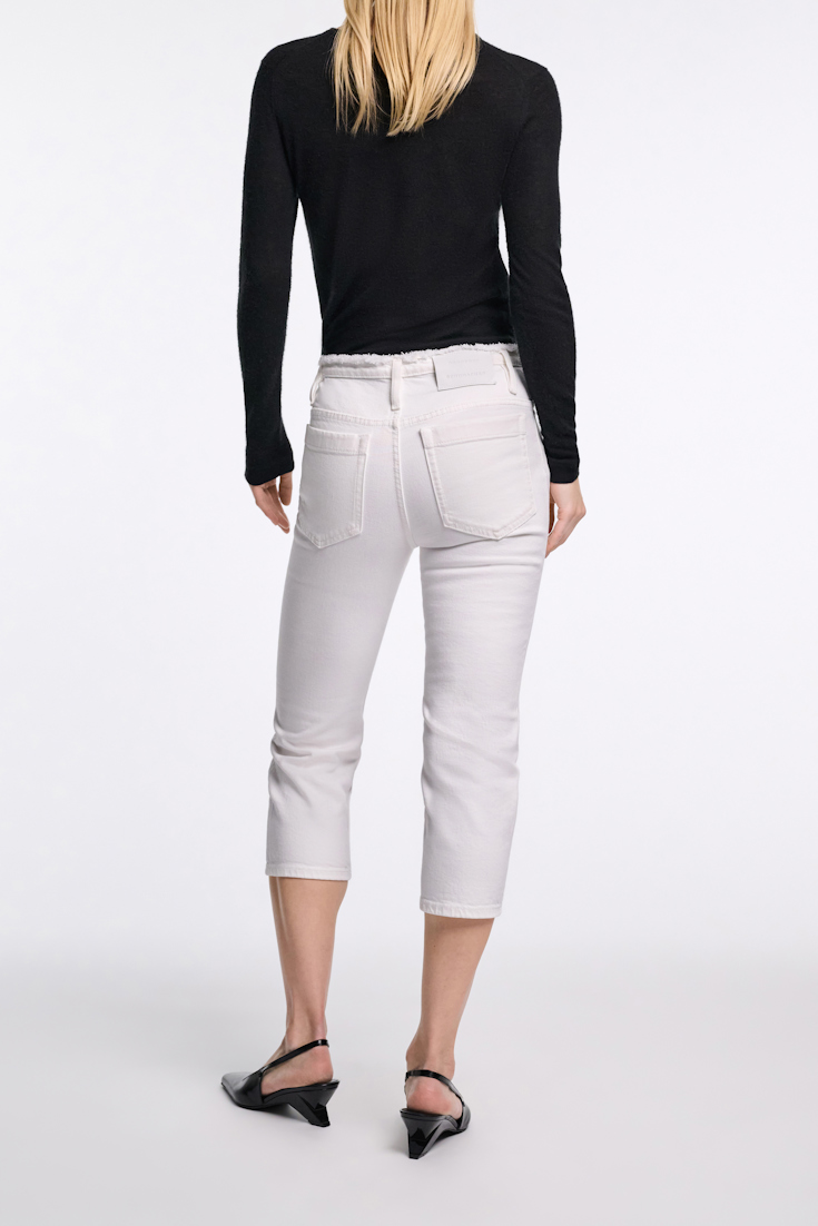 Dorothee Schumacher Caprihose aus Denim pure white