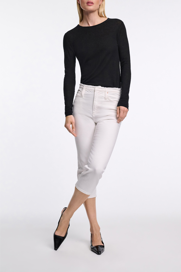 Dorothee Schumacher Caprihose aus Denim pure white