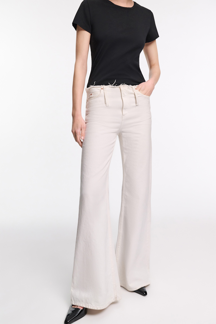 Dorothee Schumacher Jeans mit weitem Bein pure white