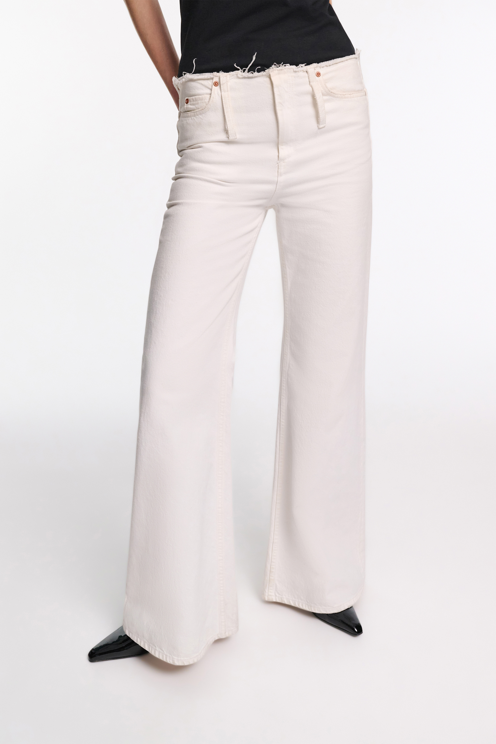 Dorothee Schumacher Jeans mit weitem Bein pure white