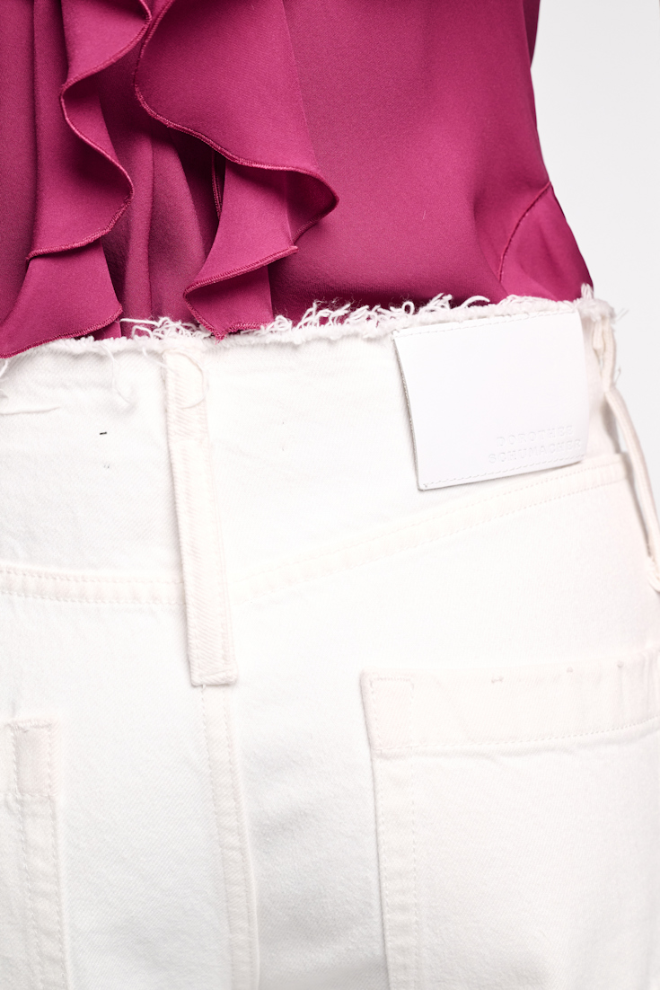 Dorothee Schumacher Jeans mit weitem Bein pure white
