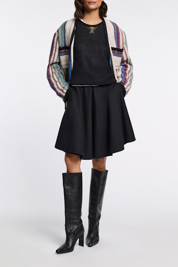 Dorothee Schumacher Jacke aus recycelter Wolle multicolor stripe