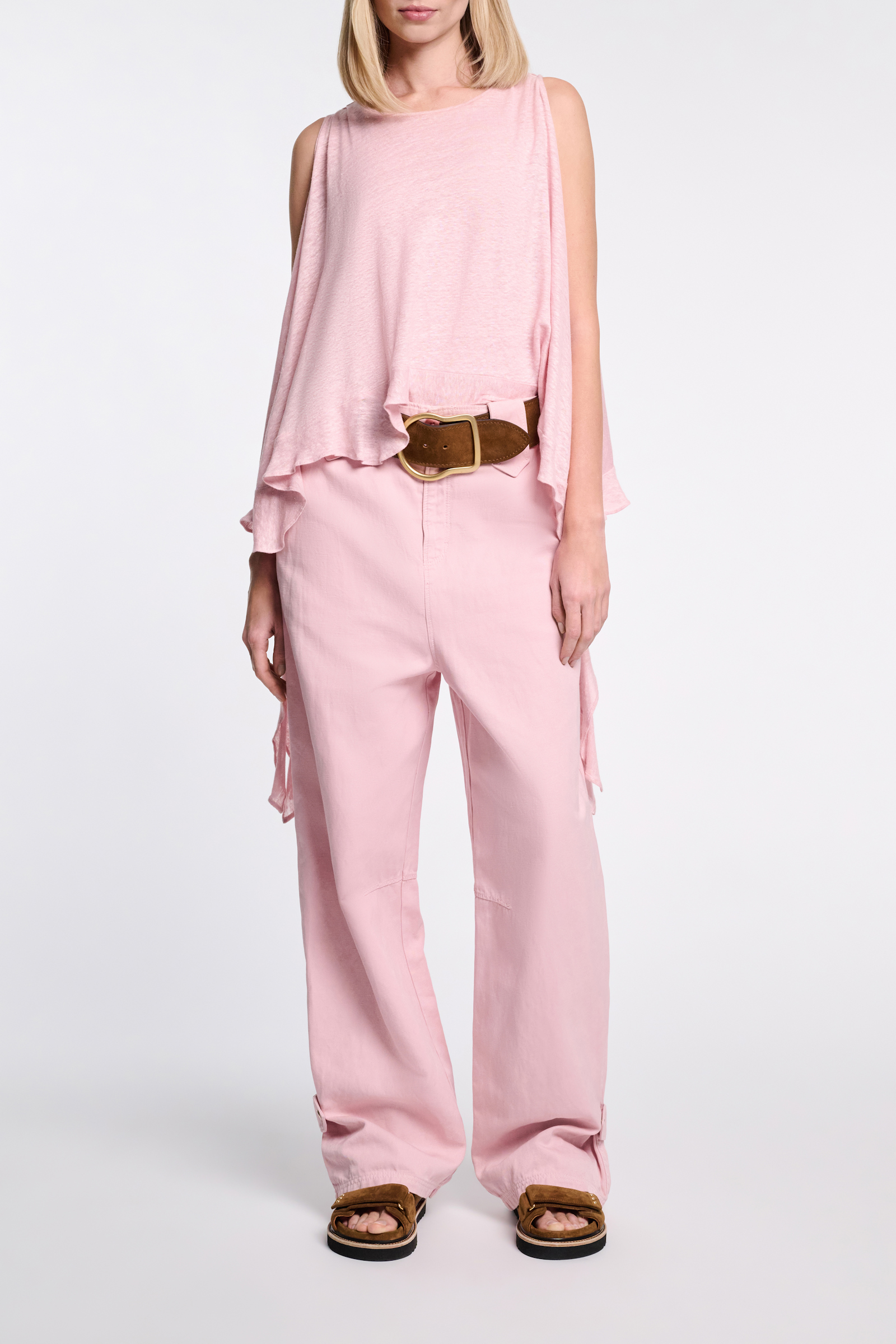 Dorothee Schumacher Hose mit leichtem O-shape milky rose