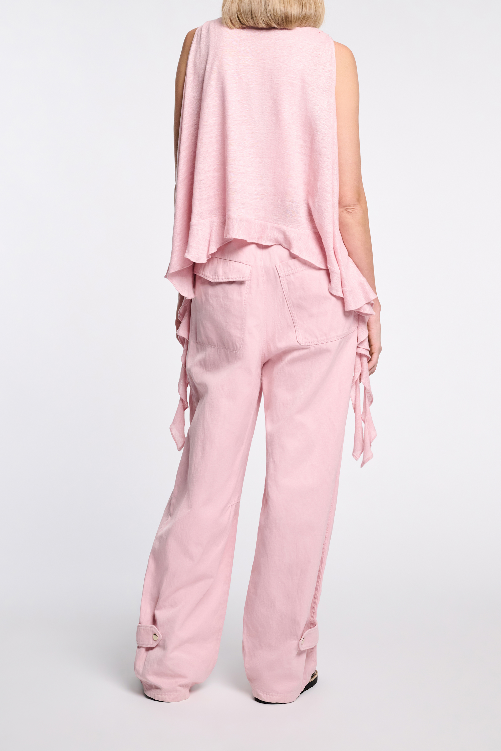 Dorothee Schumacher Hose mit leichtem O-shape milky rose