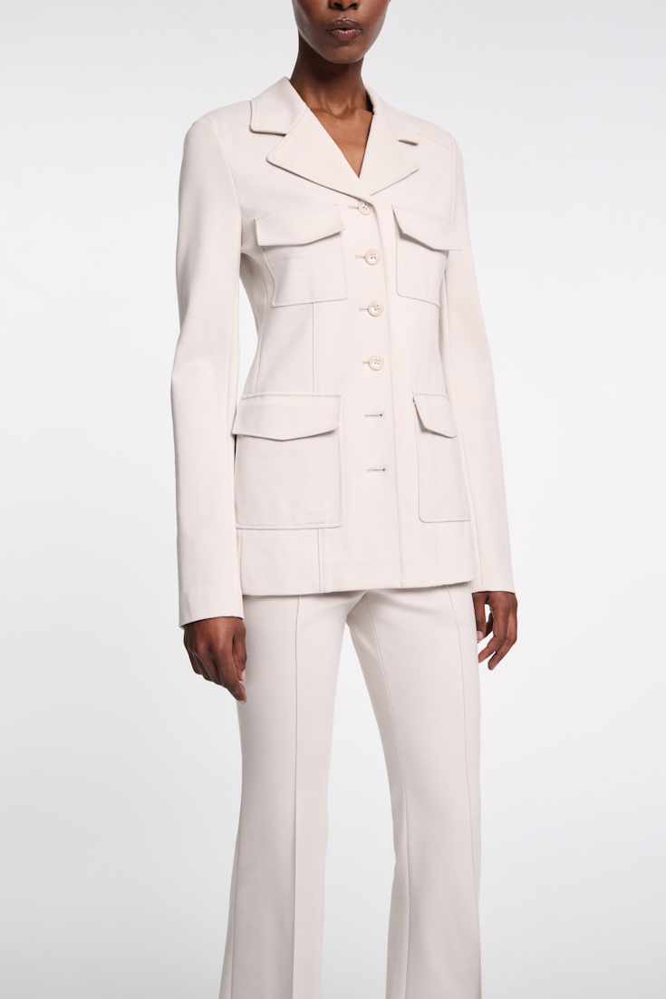 Dorothee Schumacher Blazer aus Punto Milano shadow white