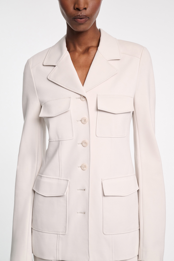 Dorothee Schumacher Blazer aus Punto Milano shadow white