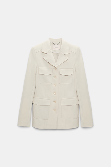 Dorothee Schumacher Blazer aus Punto Milano shadow white