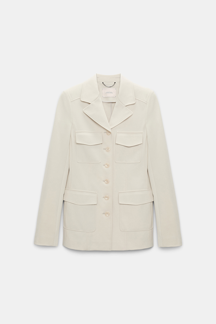 Dorothee Schumacher Blazer aus Punto Milano shadow white