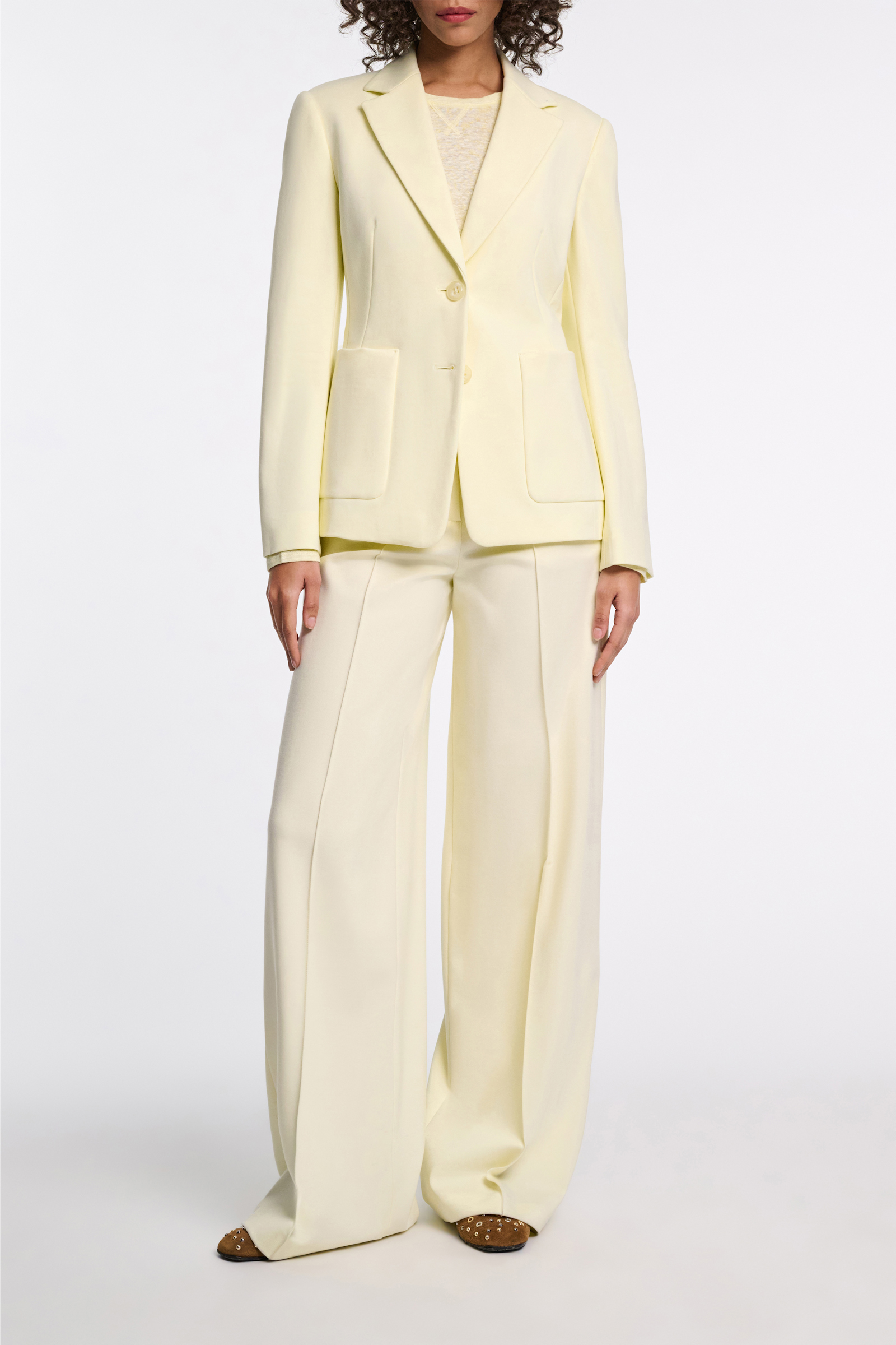 Dorothee Schumacher Blazer aus Punto Milano light lemon
