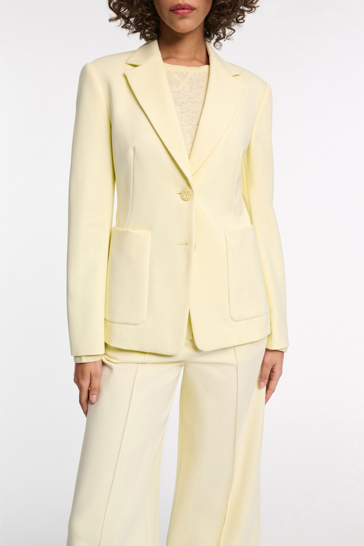 Dorothee Schumacher Blazer aus Punto Milano light lemon