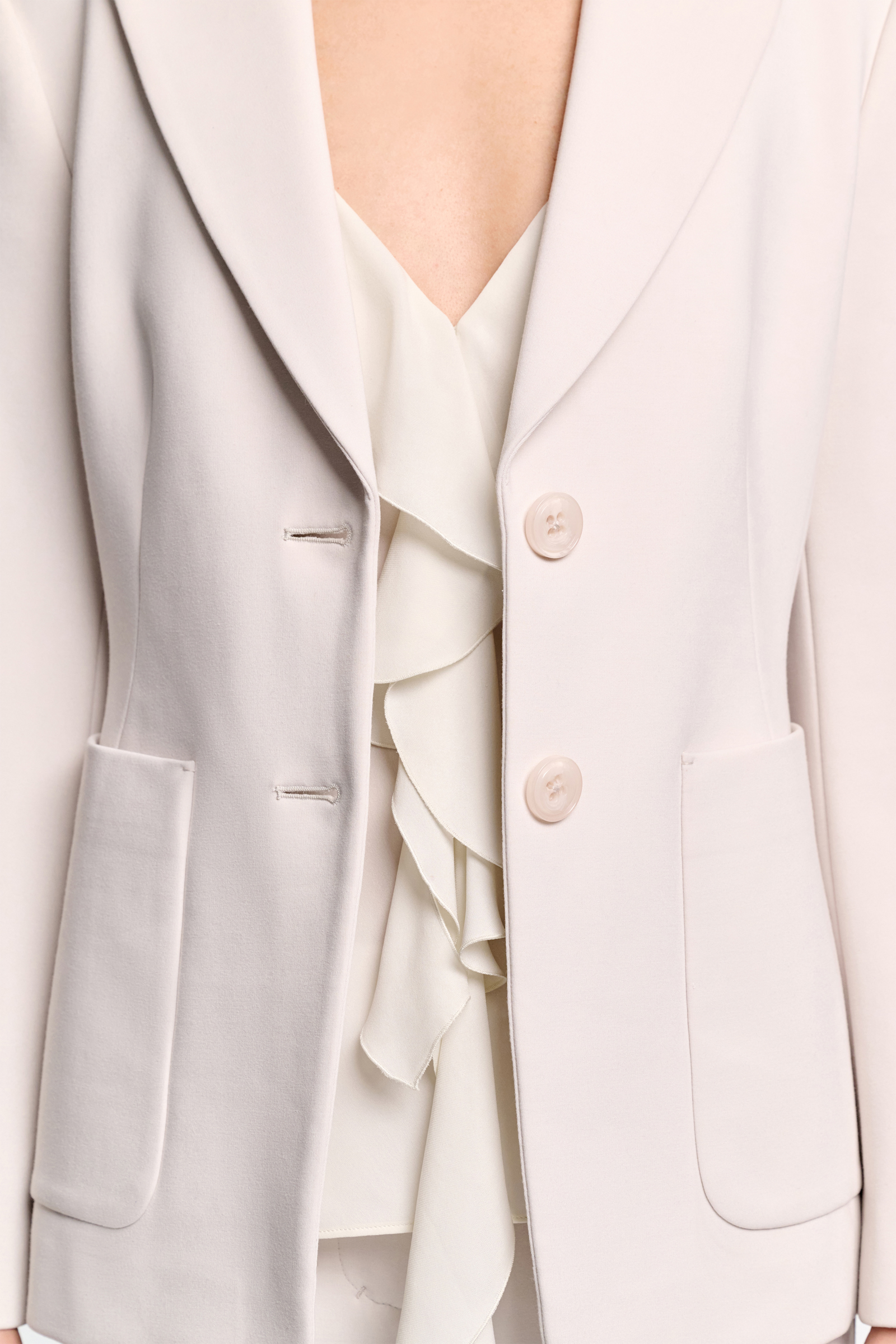 Dorothee Schumacher Blazer aus Punto Milano shadow white