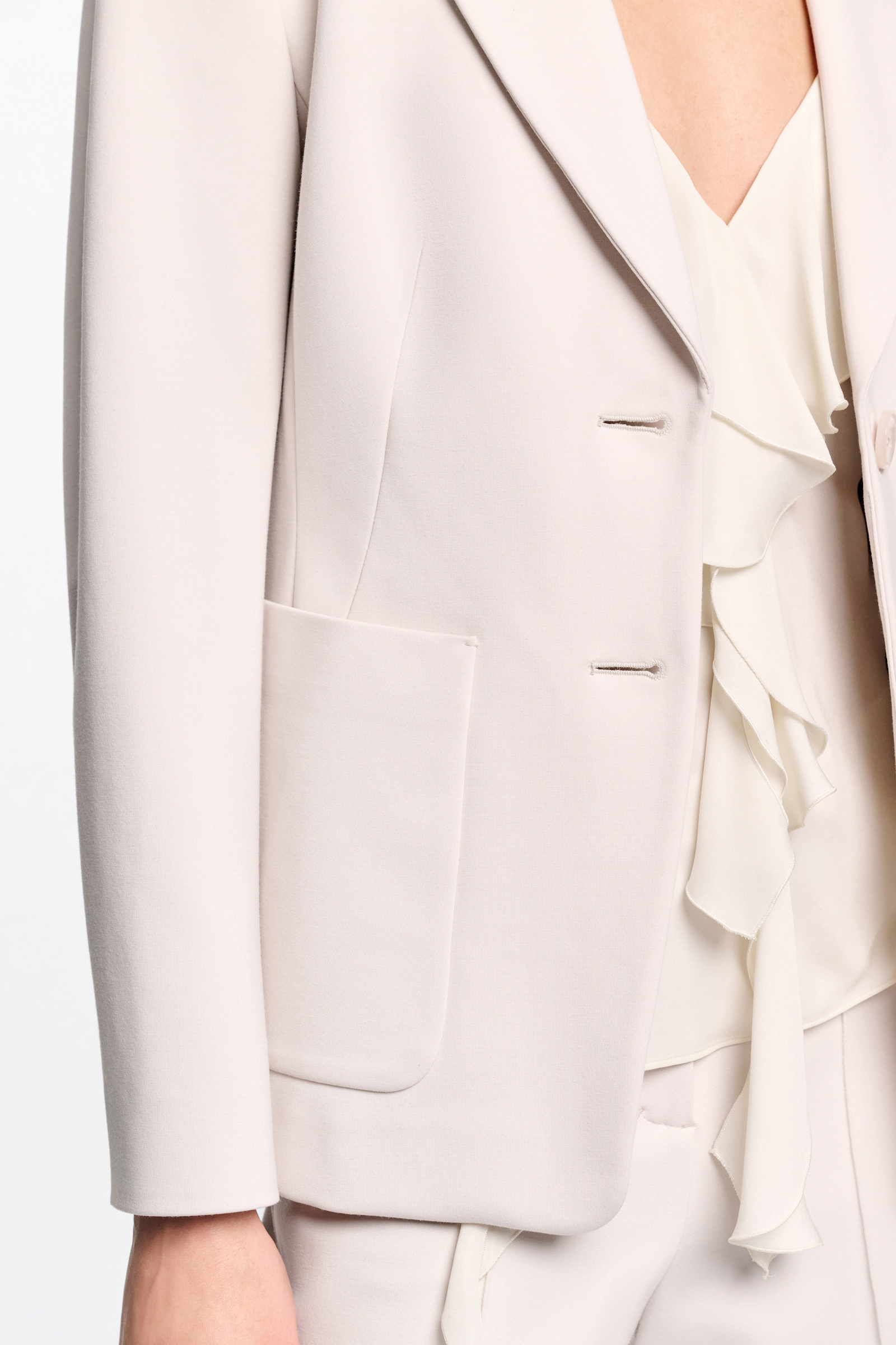 Dorothee Schumacher Blazer aus Punto Milano shadow white