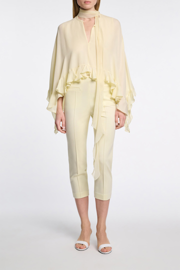 Dorothee Schumacher Capri Pants aus Punto Milano light lemon