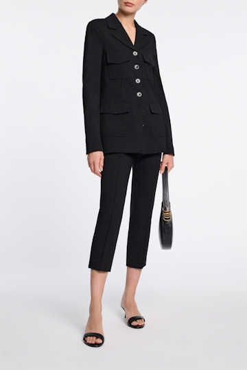 Dorothee Schumacher Capri Pants aus Punto Milano pure black