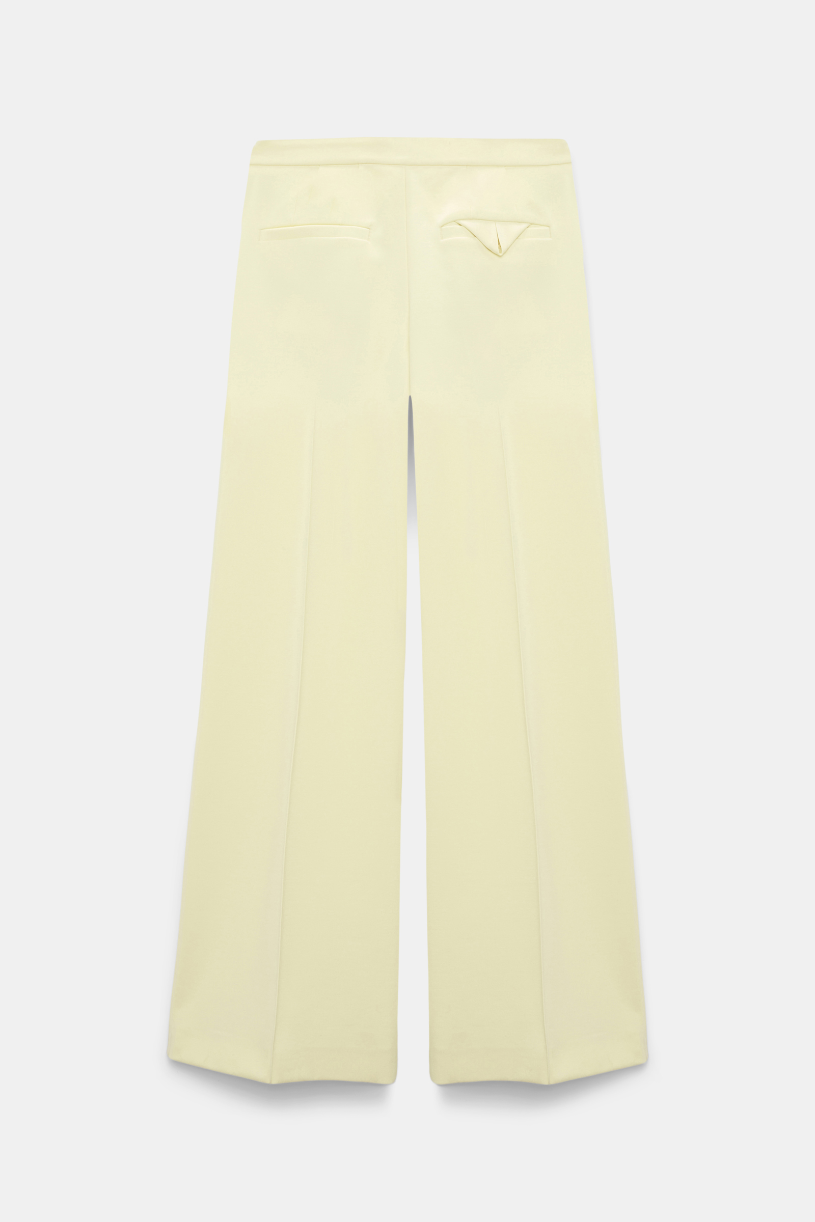 Dorothee Schumacher Hose aus Punto Milano mit weitem Bein light lemon