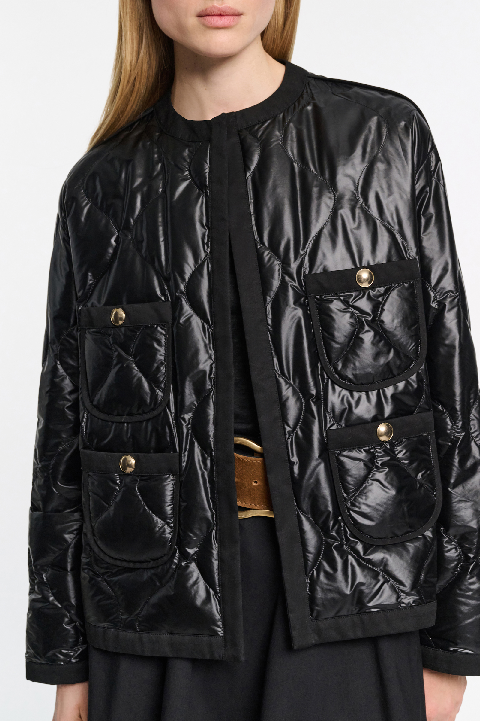 Dorothee Schumacher Nylon Jacke pure black