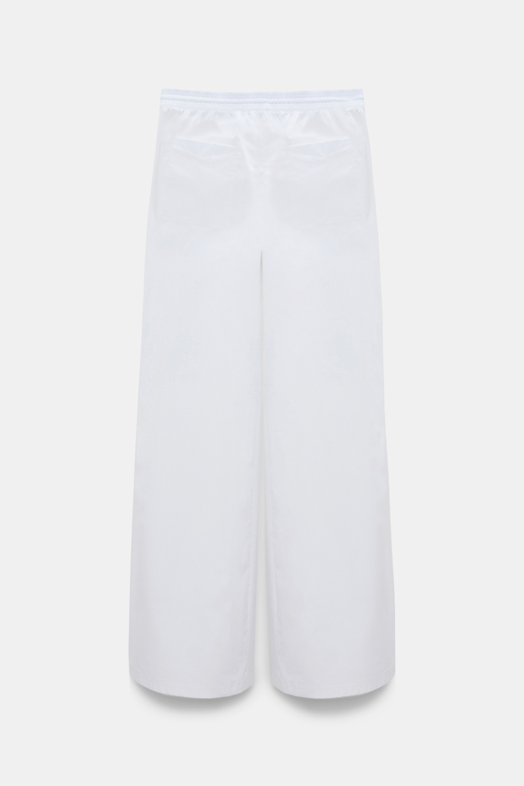 Dorothee Schumacher Hose aus Baumwoll-Popeline pure white