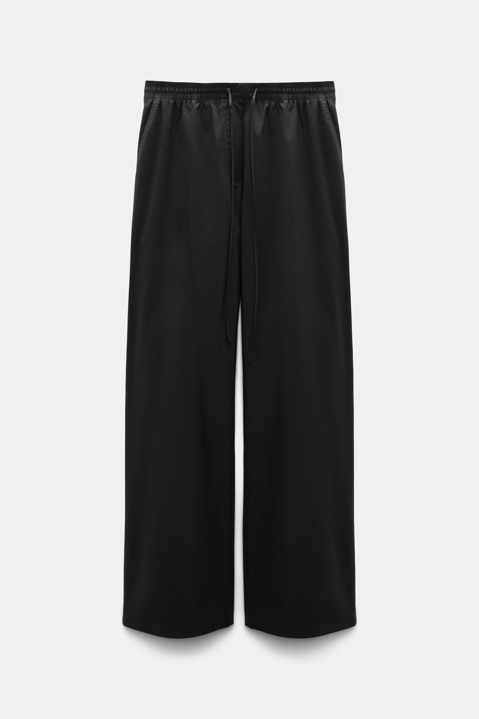 Dorothee Schumacher Relaxed cotton poplin pants pure black