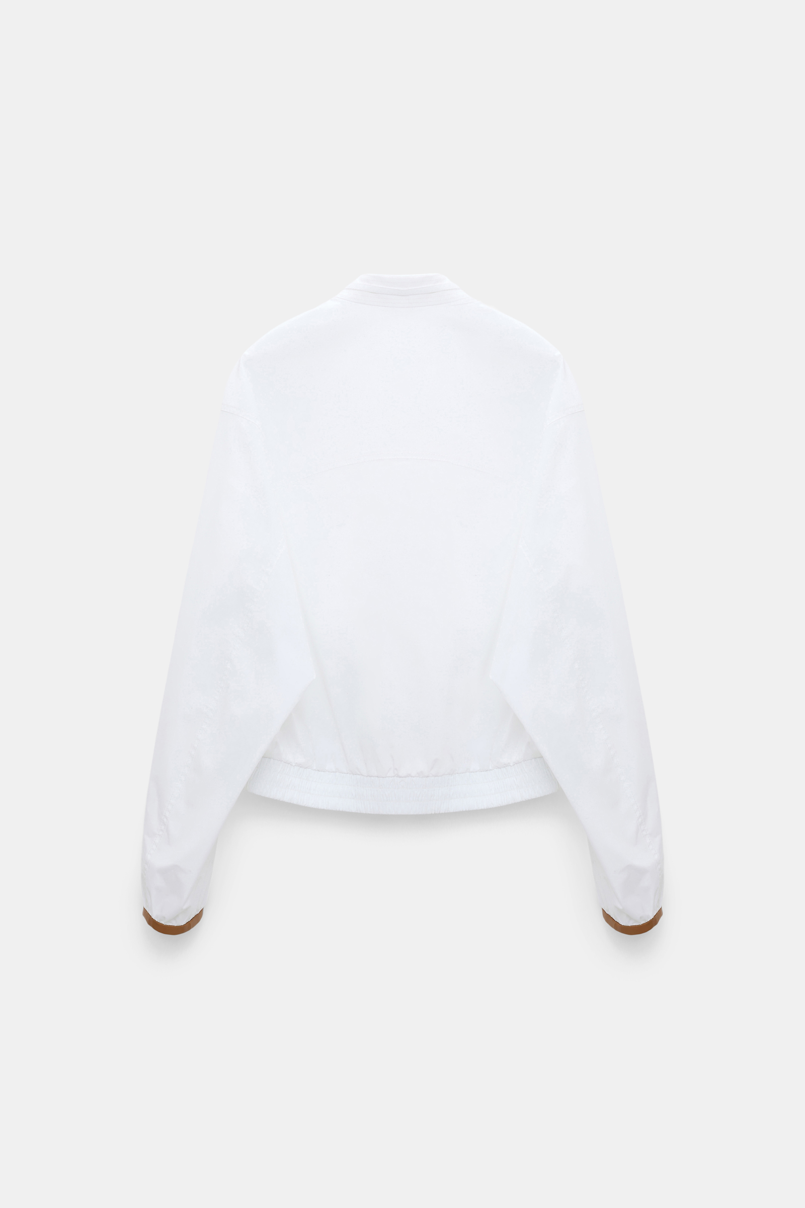 Dorothee Schumacher Blouson Bluse aus Baumwoll-Popeline pure white