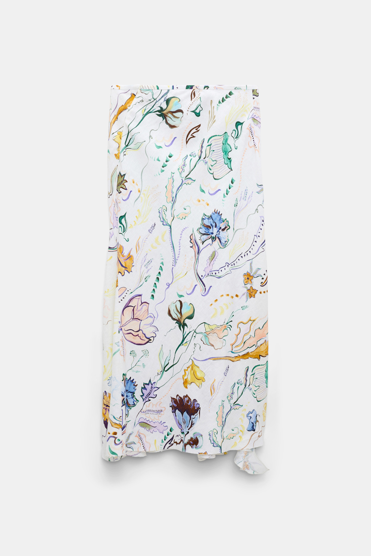 Dorothee Schumacher Rock aus Leinen mit Signature-Print Fairy Flower Print