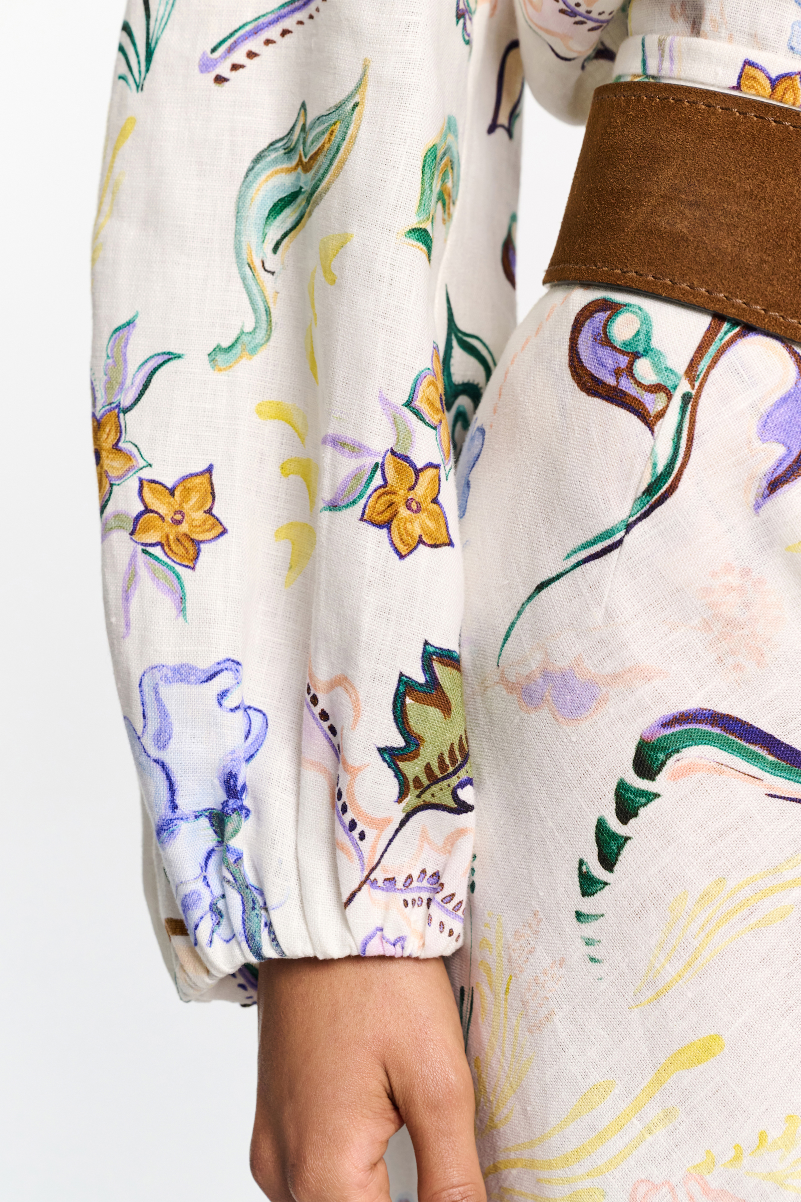 Dorothee Schumacher Bluse aus Leinen mit Signature-Print Fairy Flower Print