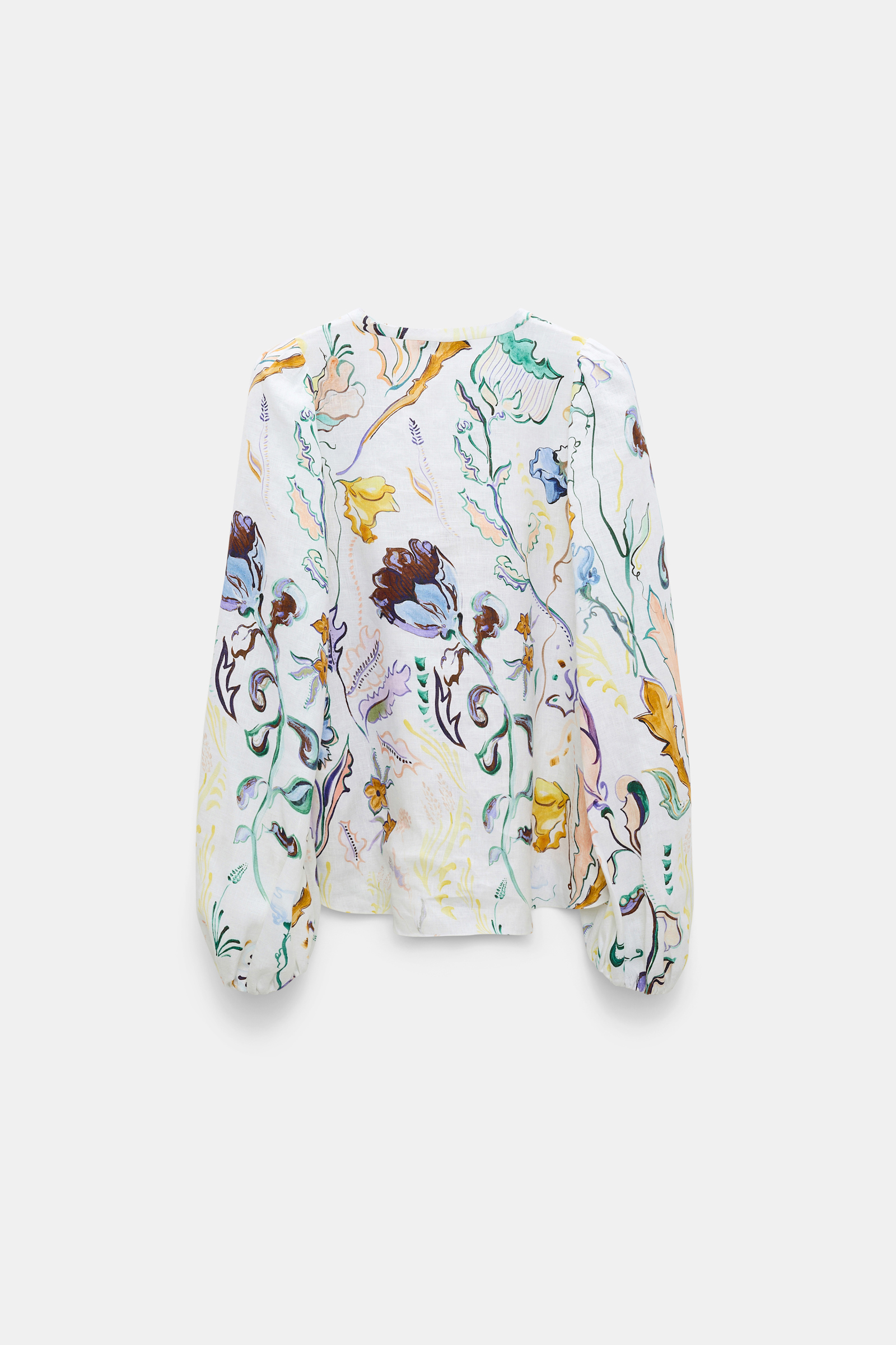 Dorothee Schumacher Bluse aus Leinen mit Signature-Print Fairy Flower Print