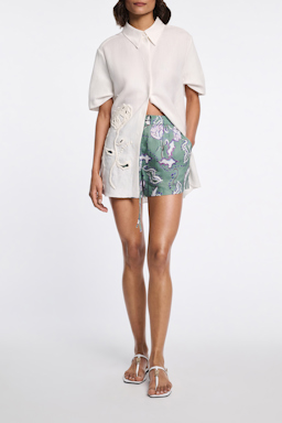 Dorothee Schumacher Shorts aus Ramie mit Signature Print wicked flower allover
