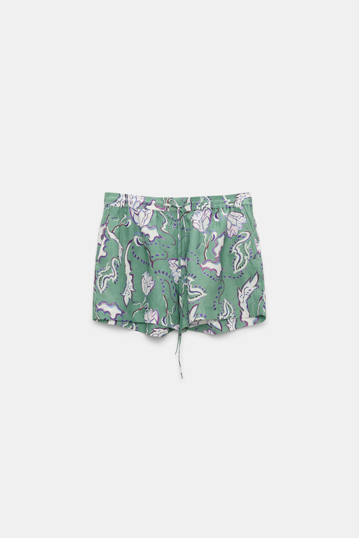 Dorothee Schumacher Shorts aus Ramie mit Signature Print wicked flower allover