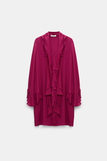 Dorothee Schumacher Kurzes Kleid mit Volant-Details berry