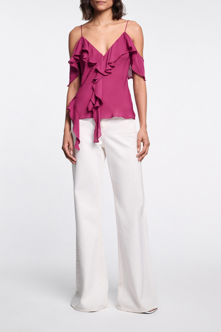 Dorothee Schumacher Top mit Volants berry