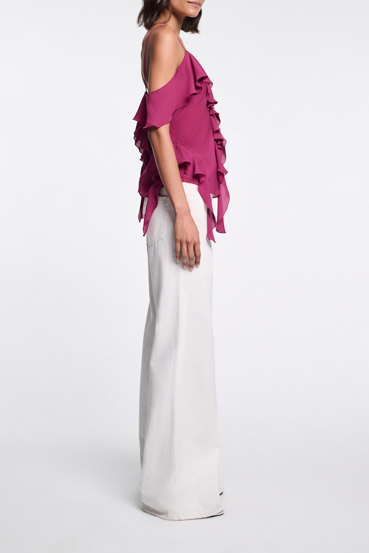 Dorothee Schumacher Top mit Volants berry