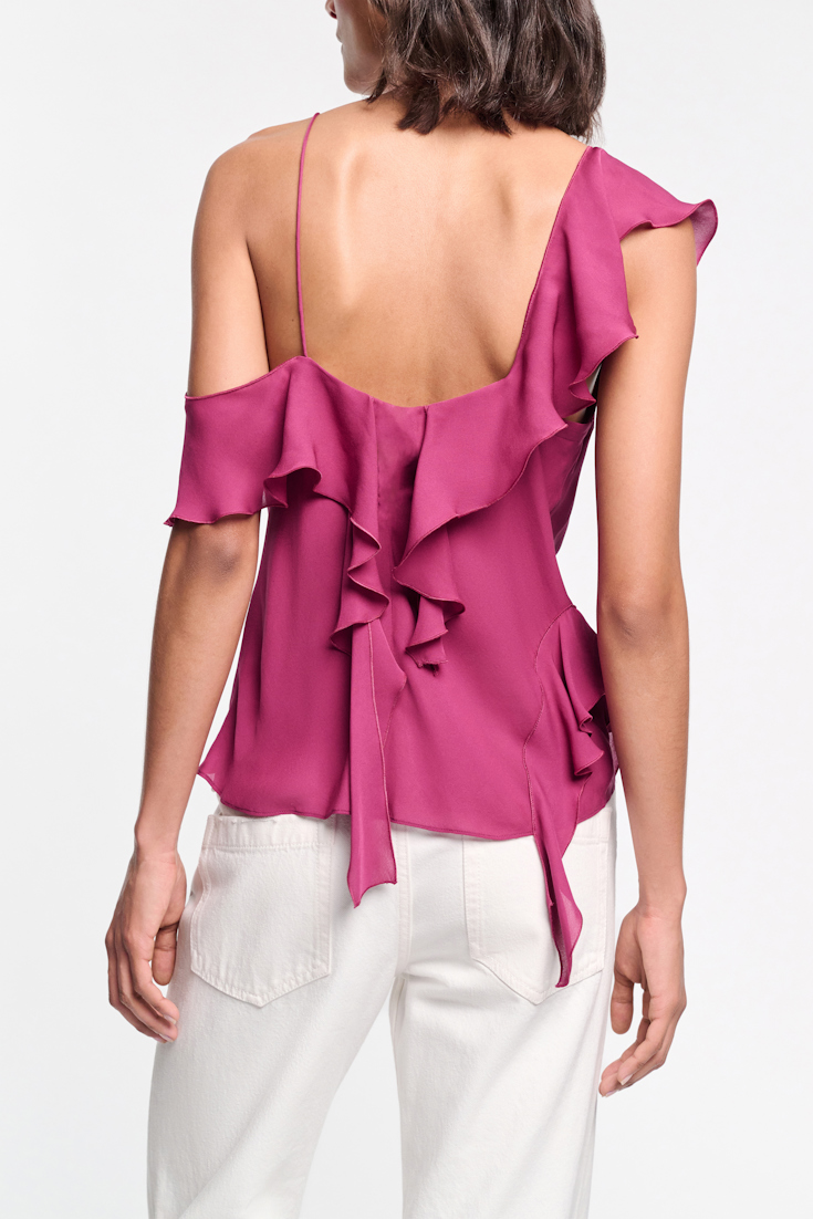 Dorothee Schumacher Top mit Volants berry