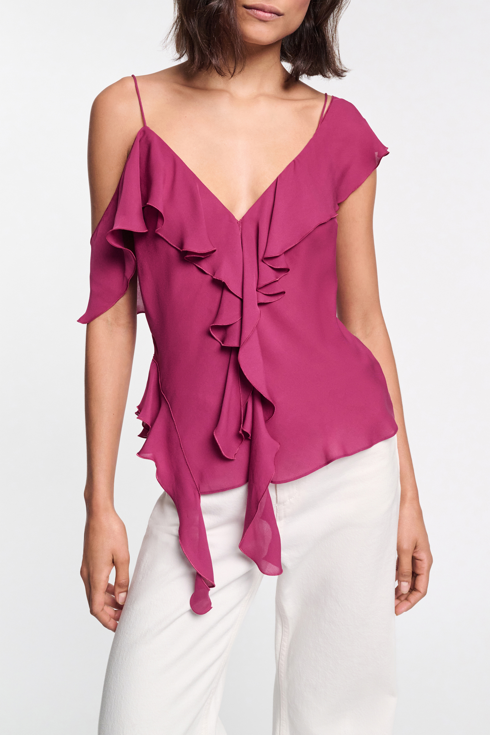 Dorothee Schumacher Top mit Volants berry