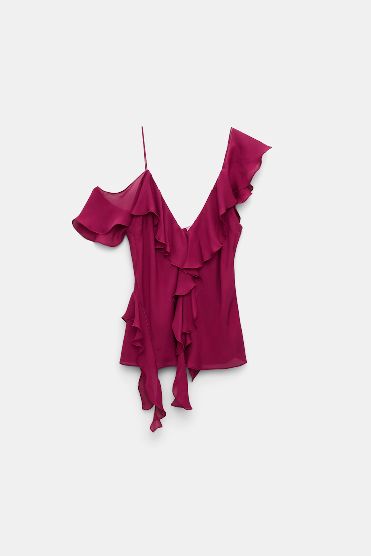 Dorothee Schumacher Top mit Volants berry