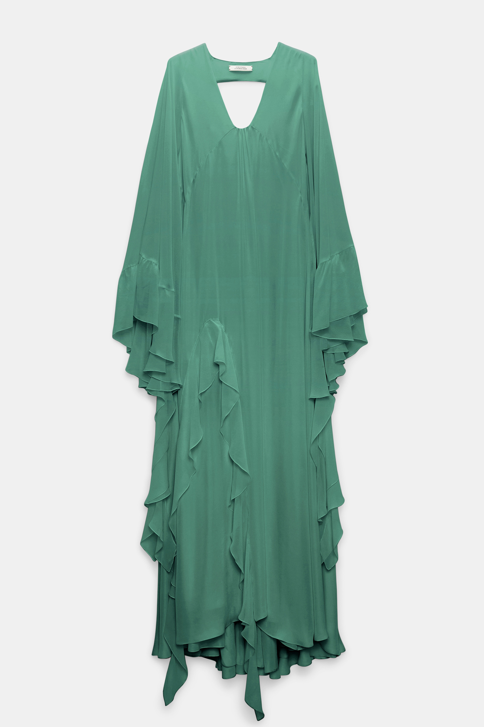 Dorothee Schumacher Maxikleid mit tiefem Rückenausschnitt jade