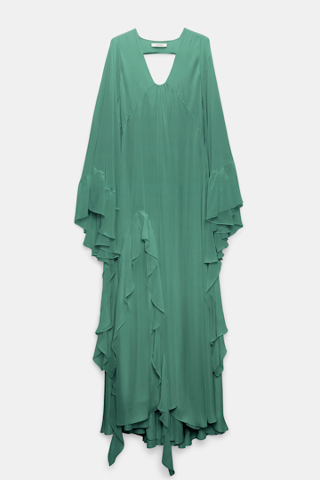 Dorothee Schumacher Maxikleid mit tiefem Rückenausschnitt jade