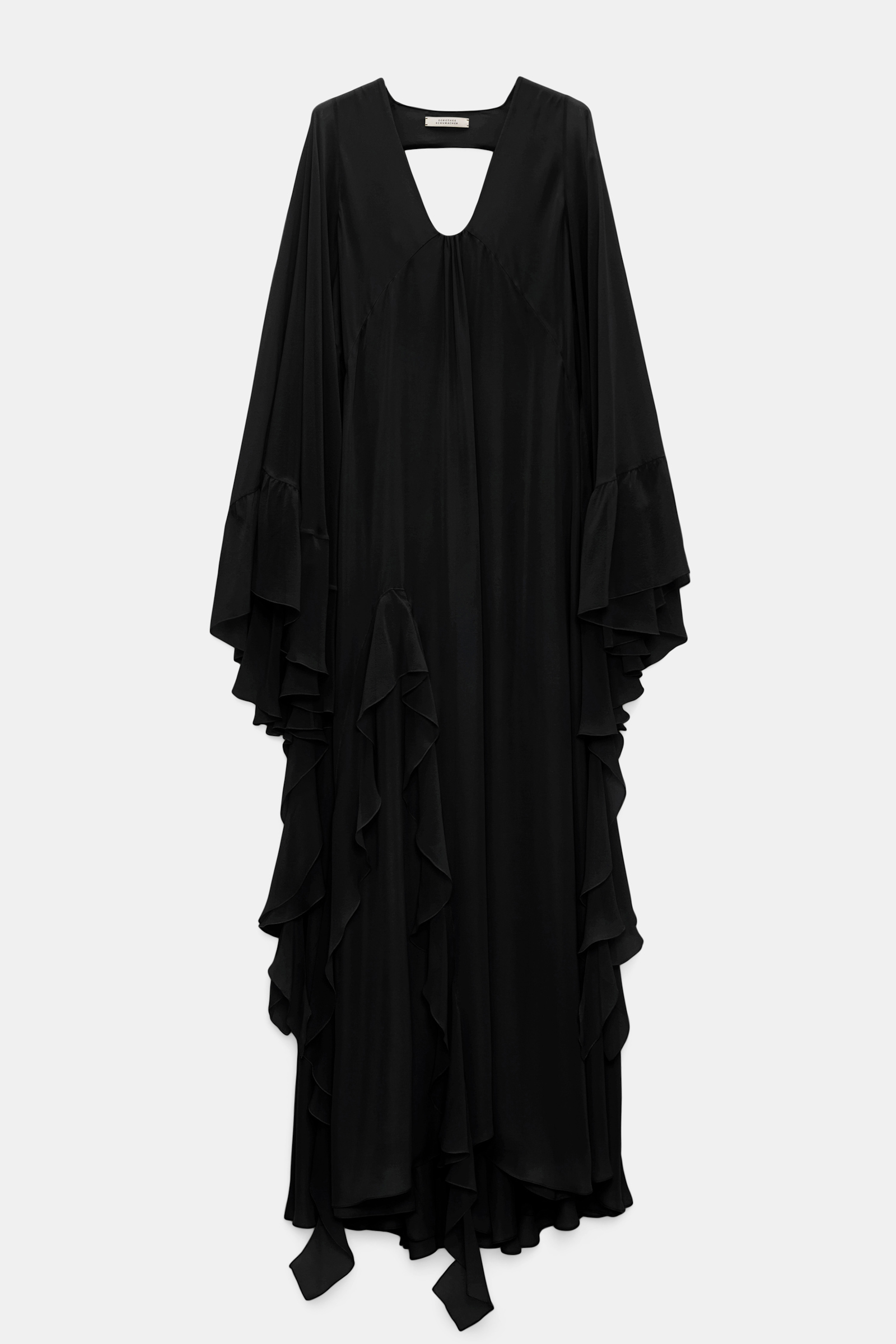 Dorothee Schumacher Maxikleid mit tiefem Rückenausschnitt pure black