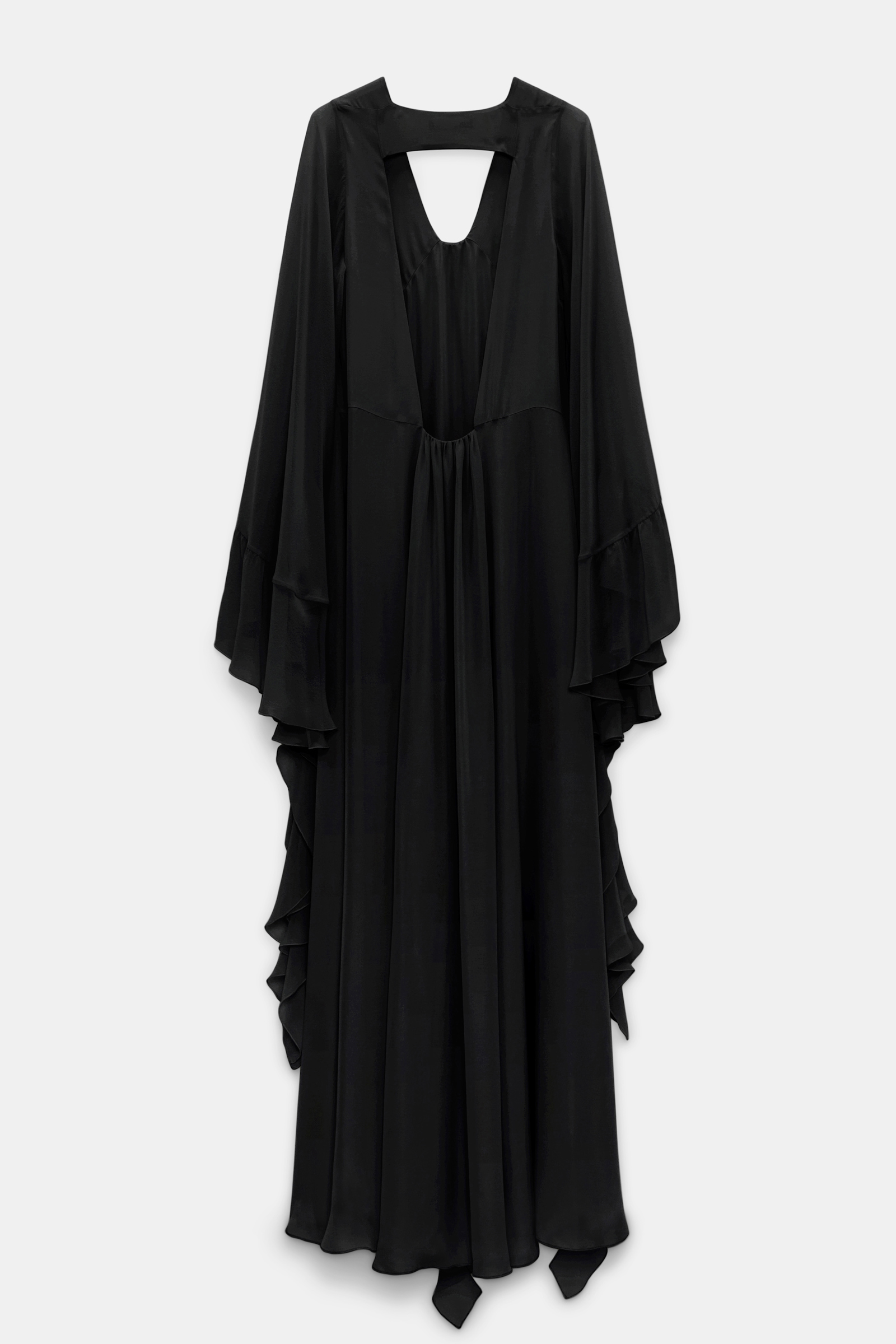 Dorothee Schumacher Maxikleid mit tiefem Rückenausschnitt pure black