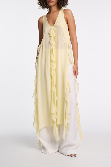 Dorothee Schumacher Top mit Volant-Details light lemon