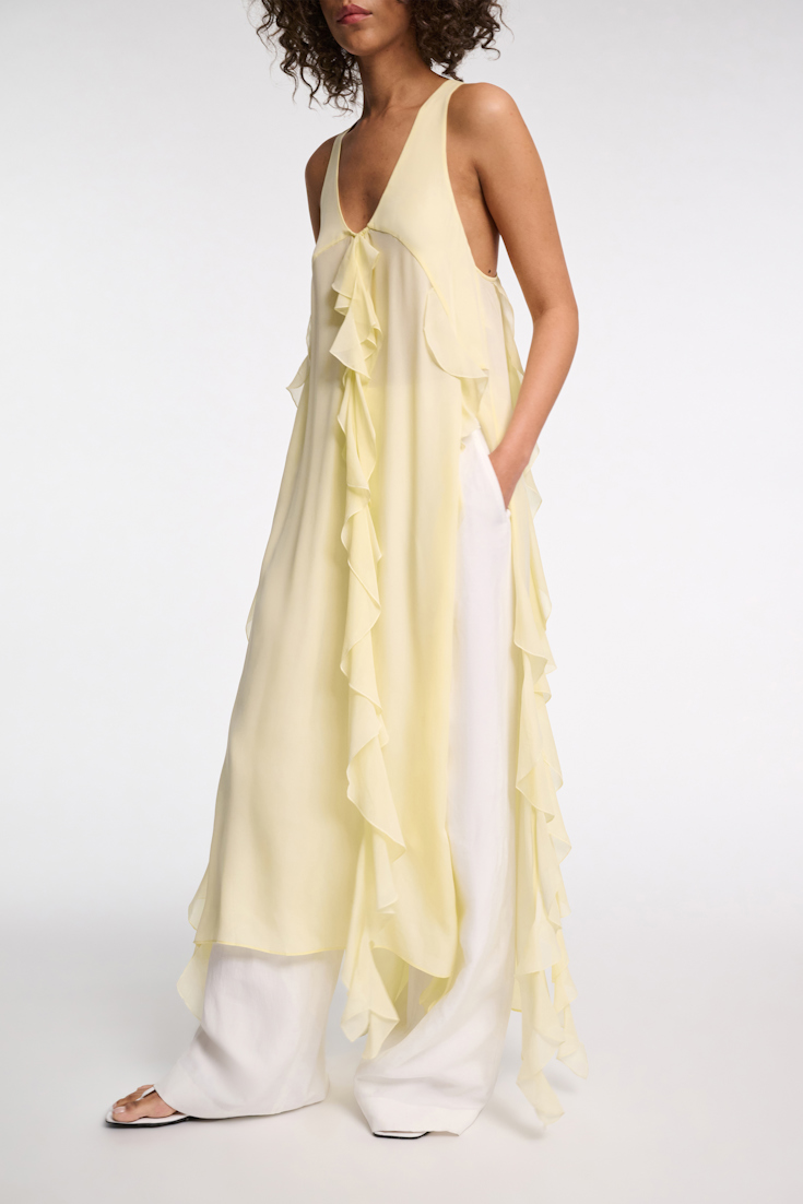 Dorothee Schumacher Top mit Volant-Details light lemon