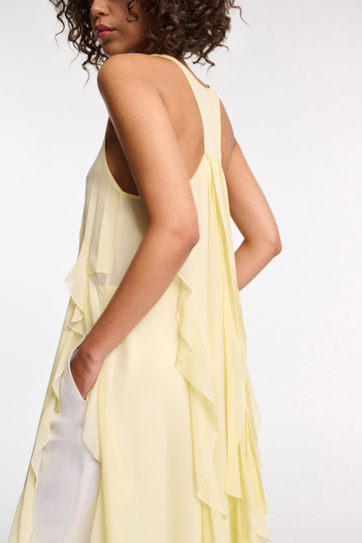 Dorothee Schumacher Top mit Volant-Details light lemon