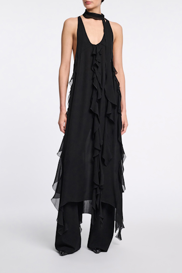 Dorothee Schumacher Top mit Volant-Details pure black