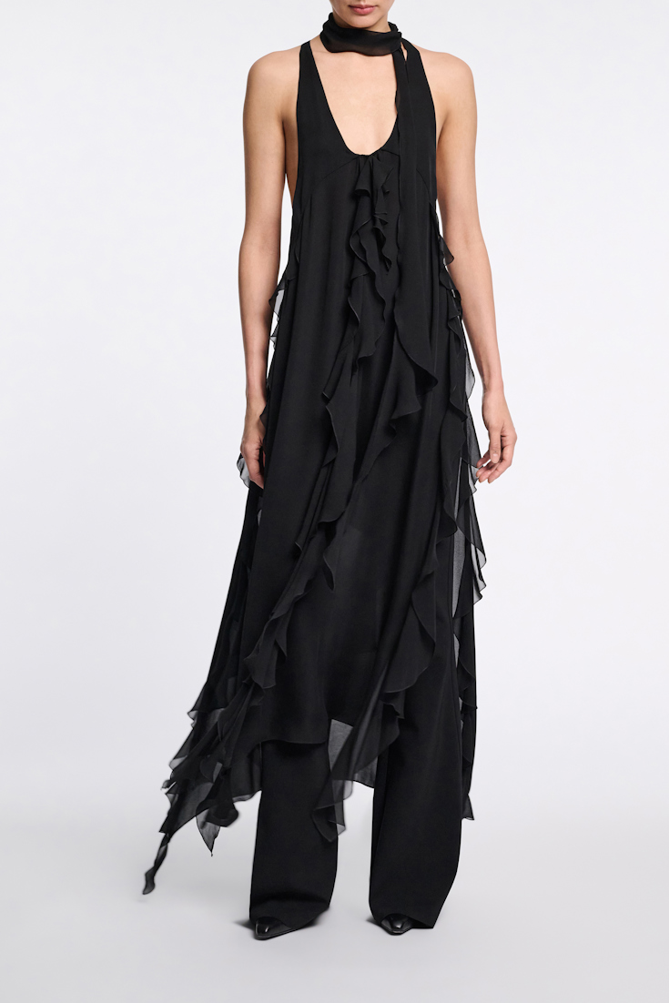 Dorothee Schumacher Top mit Volant-Details pure black
