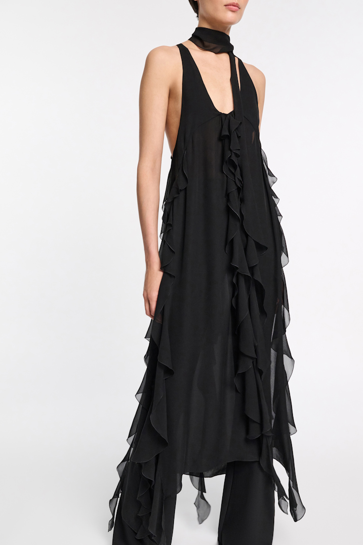 Dorothee Schumacher Top mit Volant-Details pure black