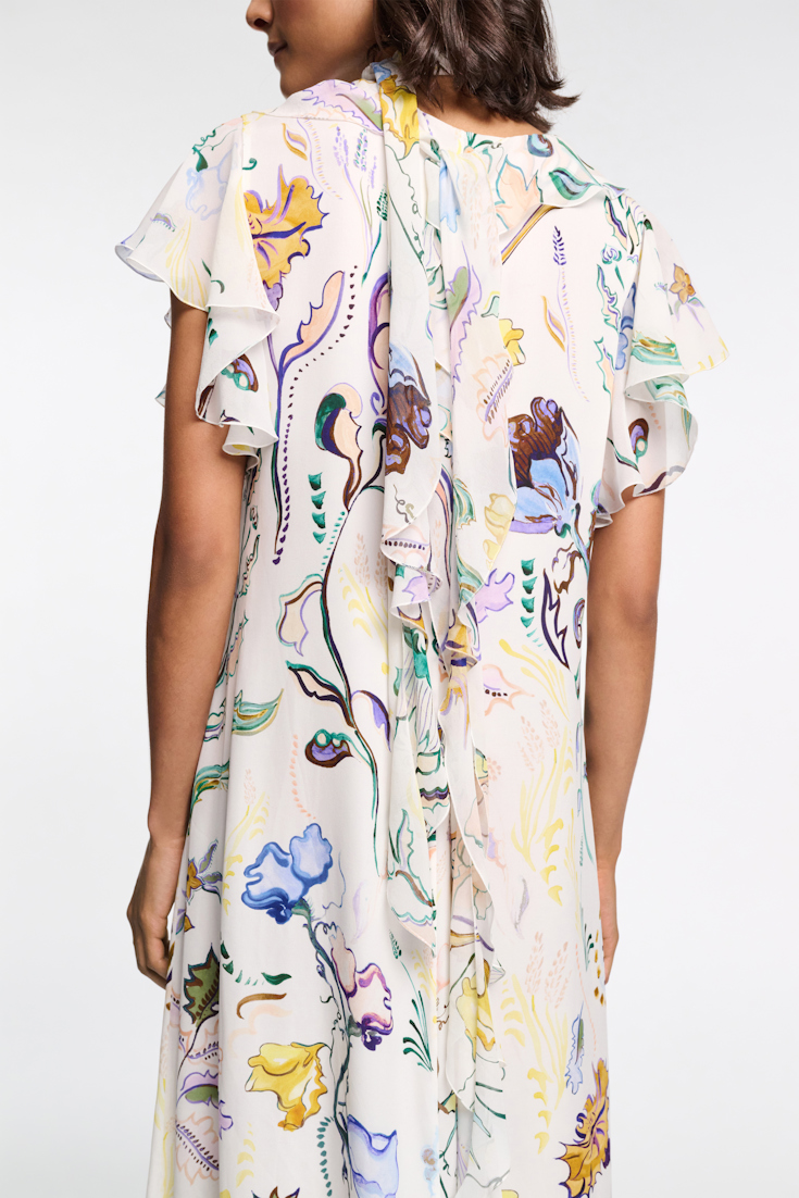 Dorothee Schumacher Midi-Kleid mit Volants und Signature Print Fairy Flower Print