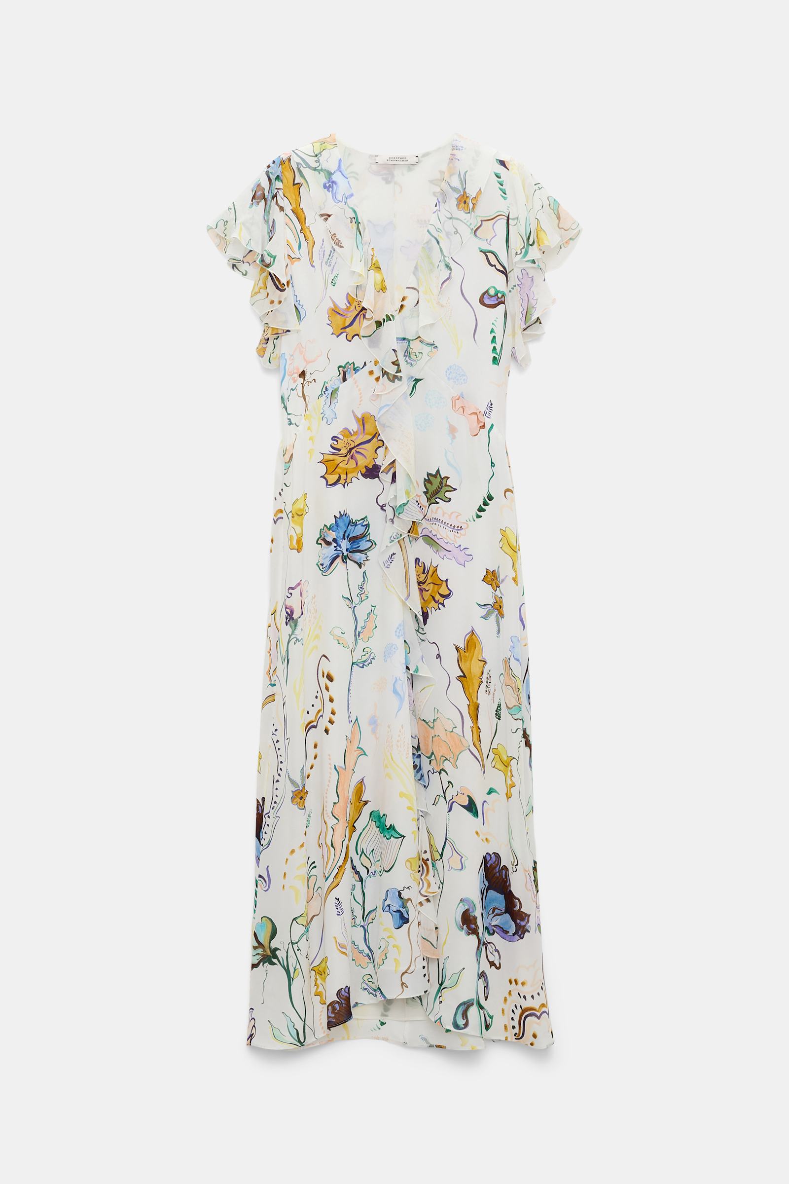 Dorothee Schumacher Midi-Kleid mit Volants und Signature Print Fairy Flower Print