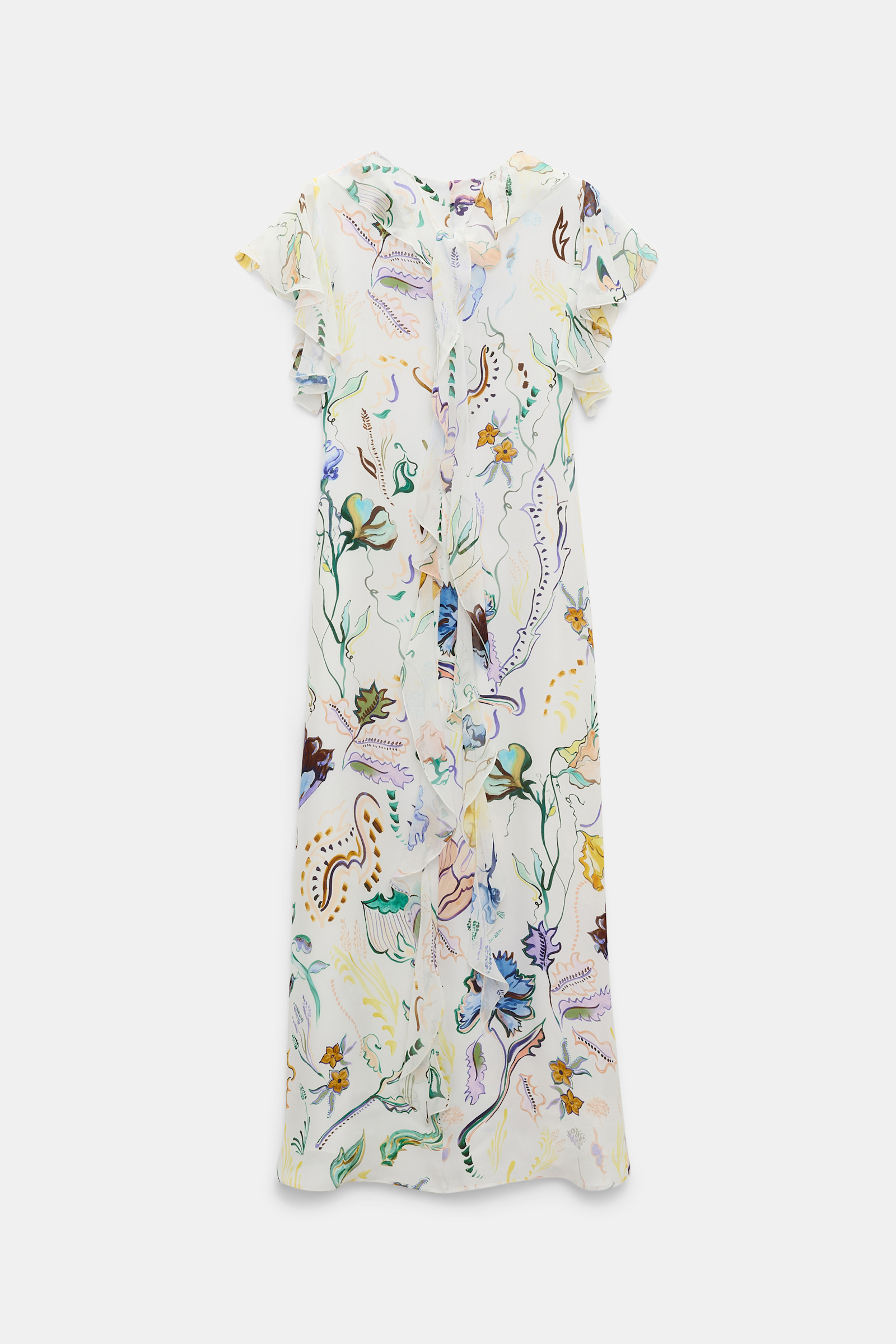Dorothee Schumacher Midi-Kleid mit Volants und Signature Print Fairy Flower Print