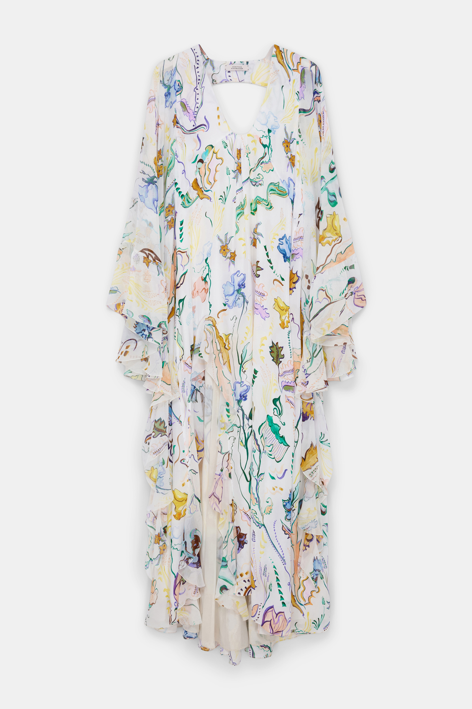Dorothee Schumacher Maxi-Kleid mit Volants und Signature Print Fairy Flower Print