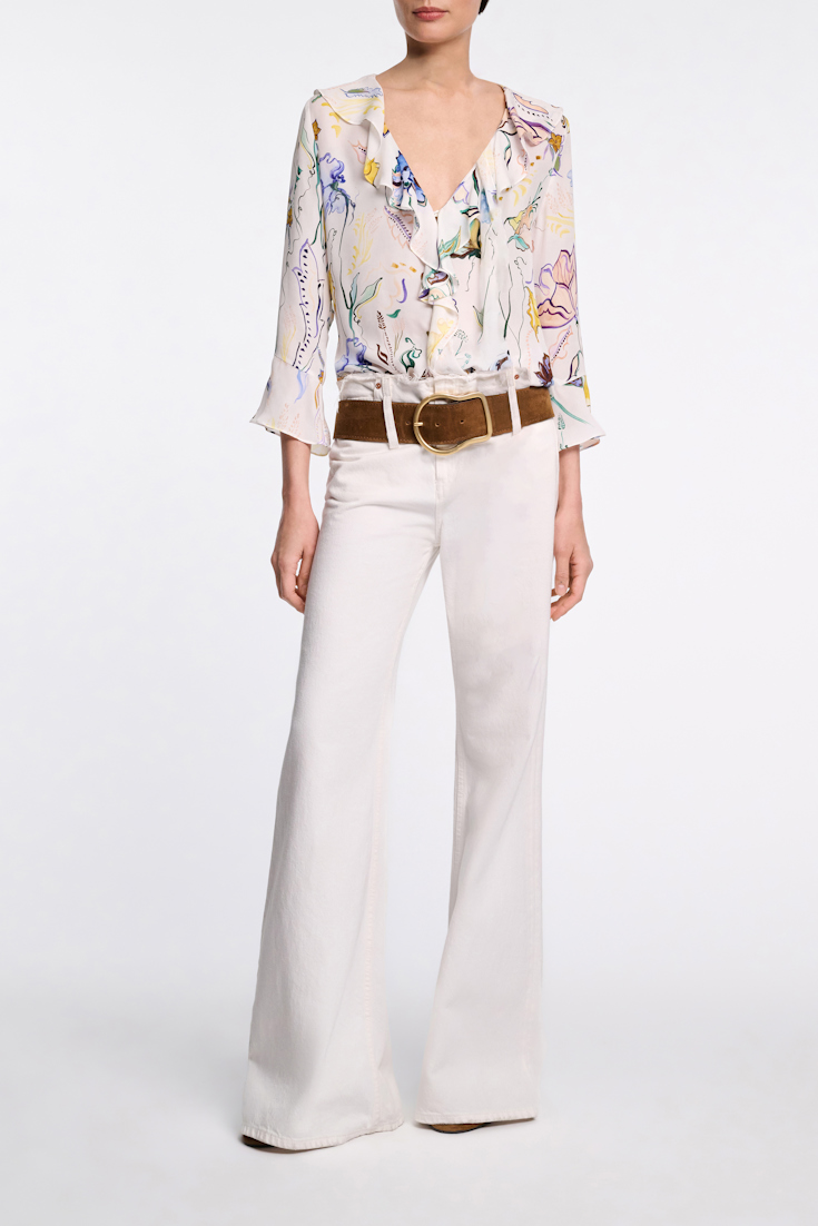 Dorothee Schumacher Printed silk georgette blouse Wicked Flower Print